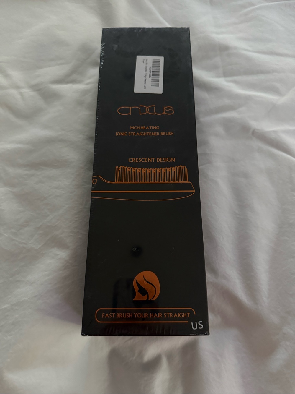 Black Straightener Brush - Fast Hair Straightening